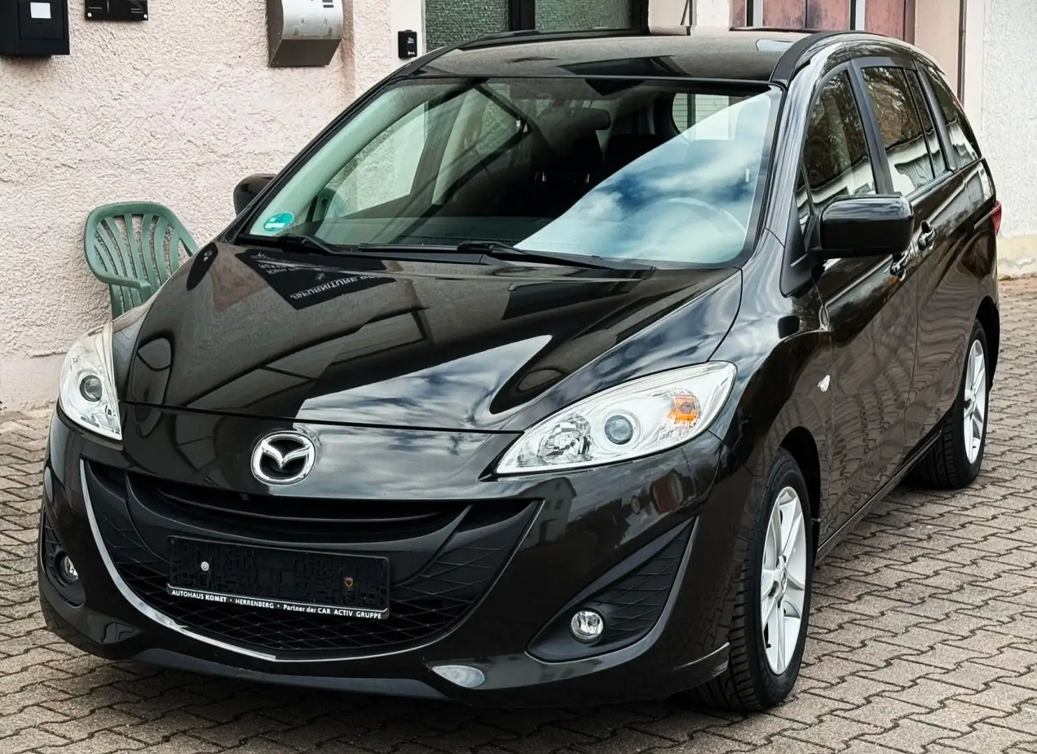 Mazda 5 1.6D 7-SITZER TÜV 02/27 SERVICE / BREMSEN NEU Schwarz - 1