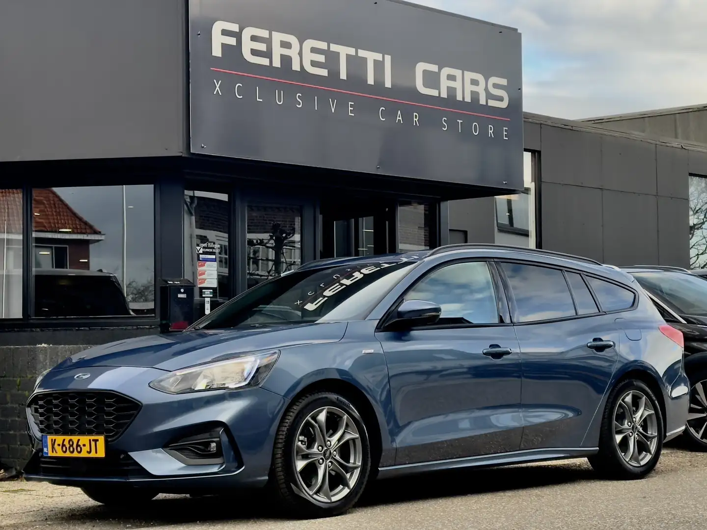 Ford Focus Wagon 1.0 ECOBOOST HYBRIDE ST-LINE. NAVI AIRCO SPO Bleu - 1