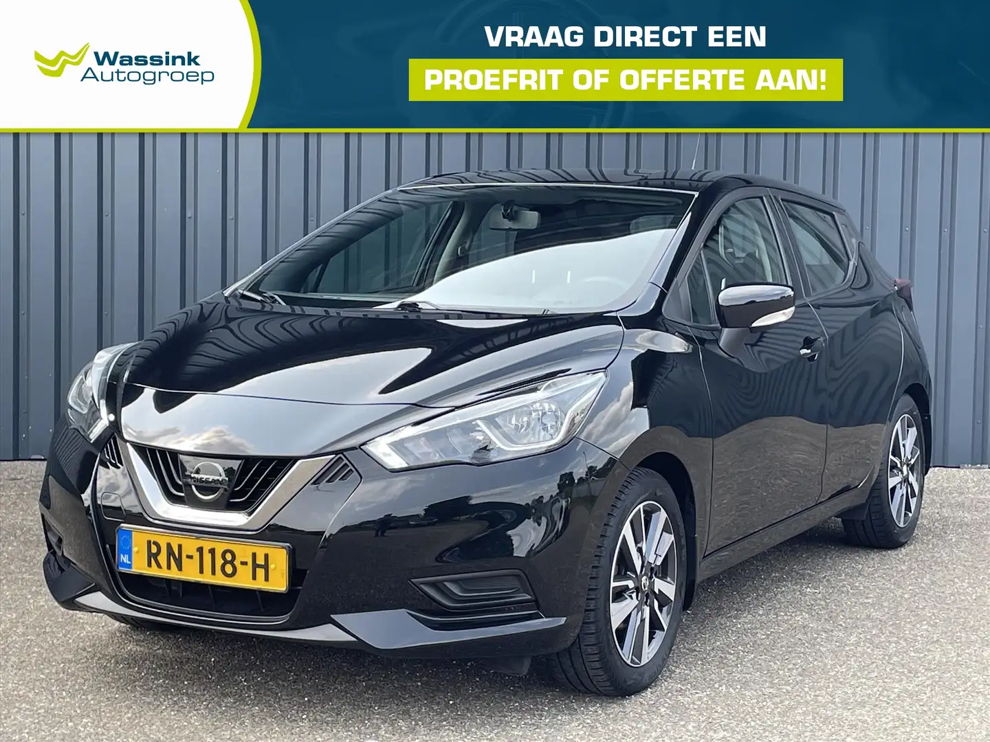 Nissan Micra Acenta I Navigatie I Airco I Trekhaak I Bose Negro - 1