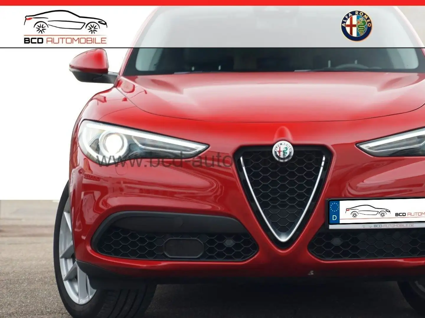 Alfa Romeo Stelvio Super Q4*VELOCE*AHK*NAVI*VOLL-LEDER*APPL Rot - 1