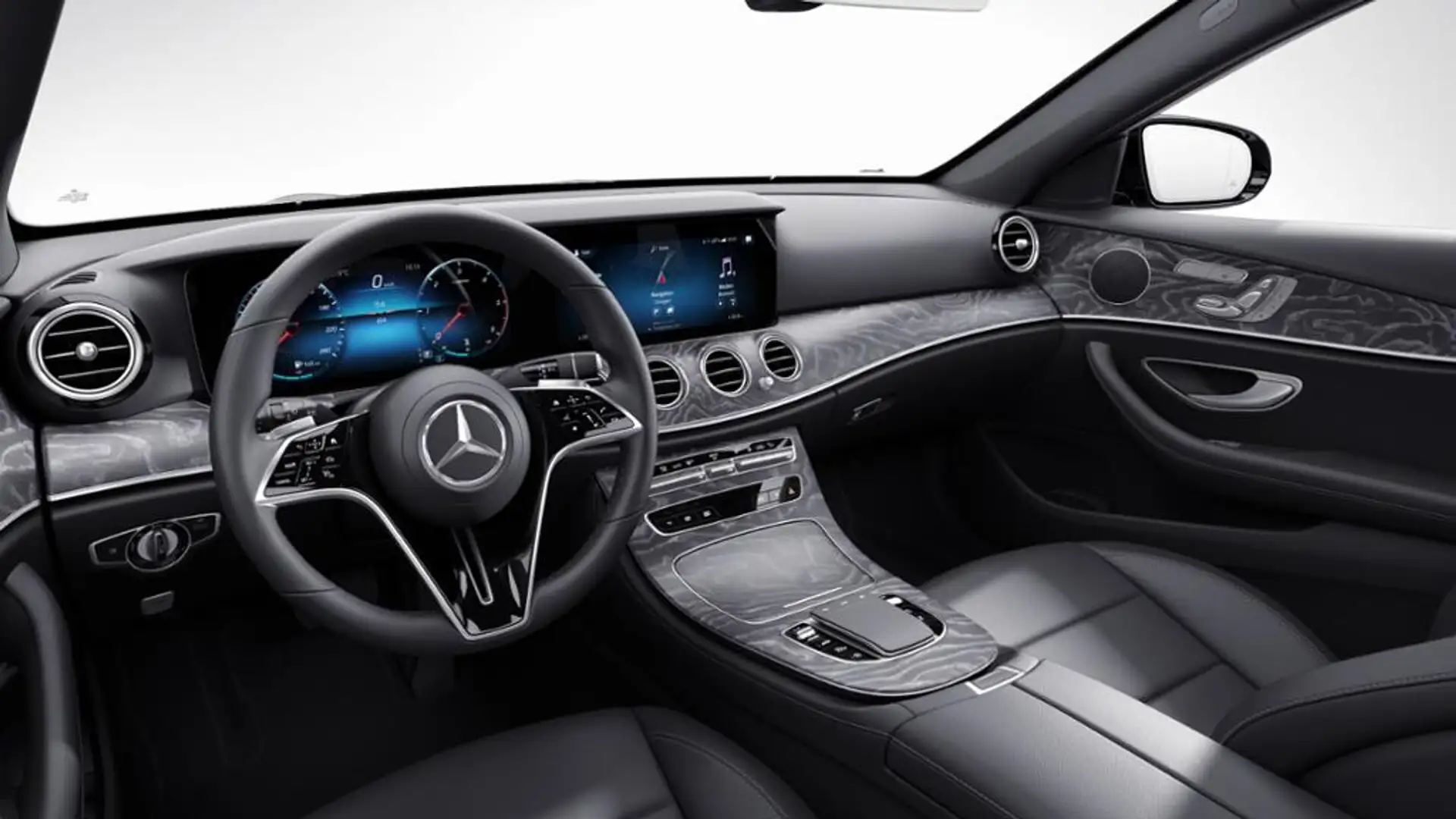 Mercedes-Benz E 400 d 4M T MULTIBEAM/AHK/Fahrass+/BusinessP/HuD Schwarz - 2