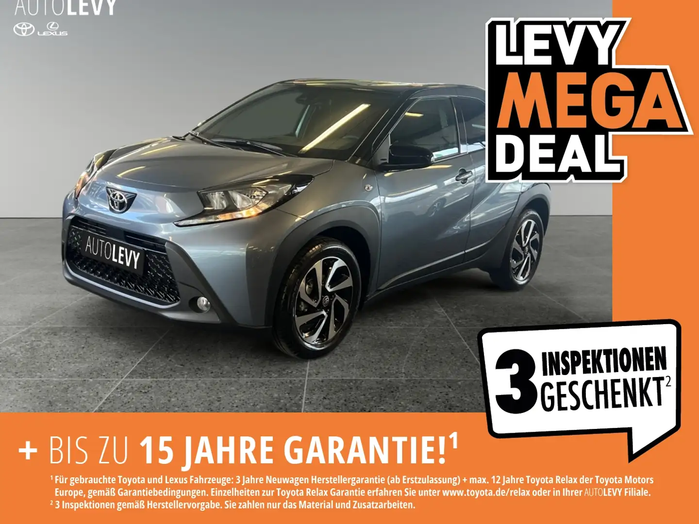 Toyota Aygo X 1.0 Teamplayer *CARPLAY*SOFORT* Grau - 1
