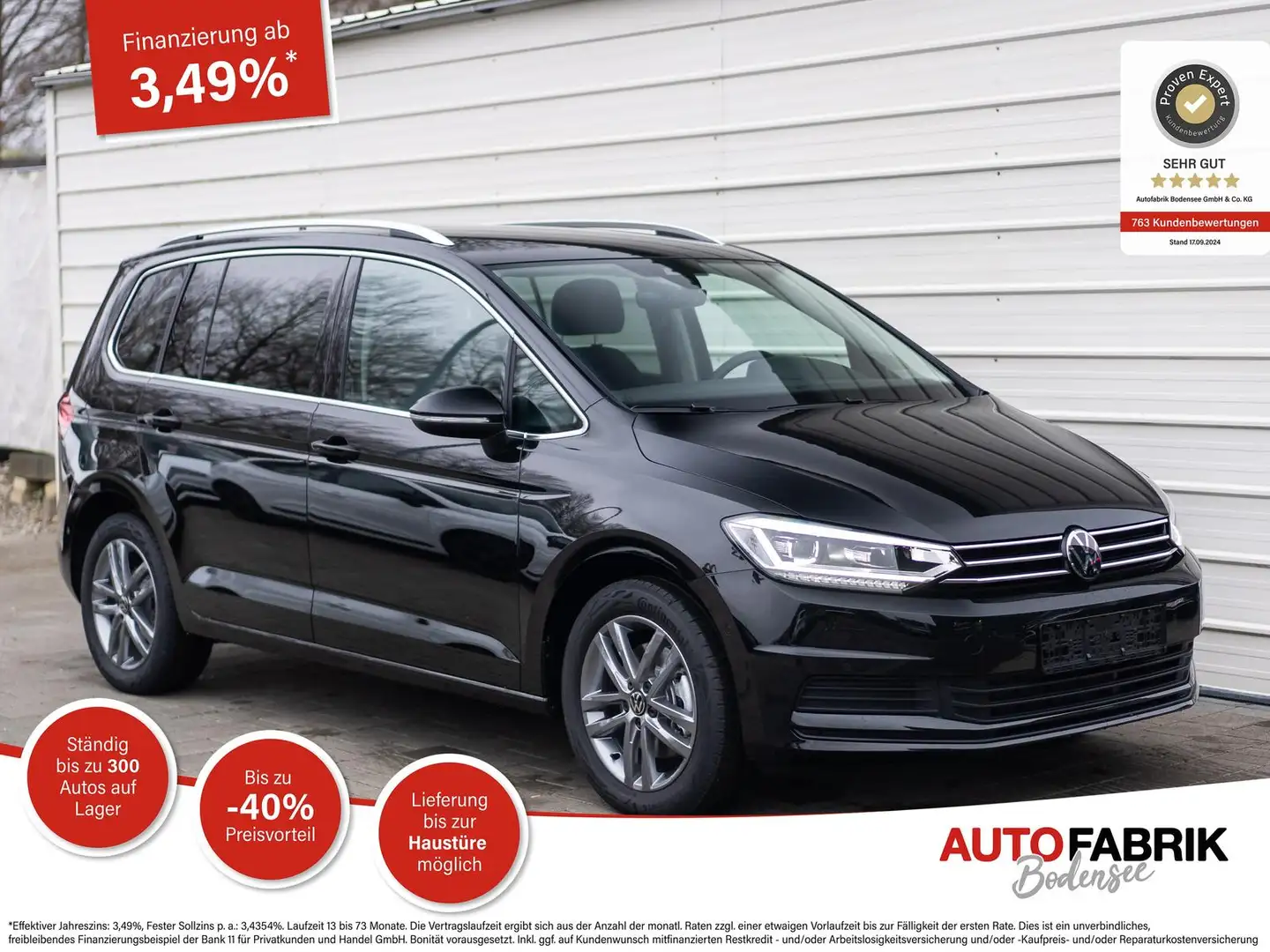Volkswagen Touran 1.5 TSI 7DSG *7-Sitzer*AHK*Navi*Kamera*LED Noir - 1