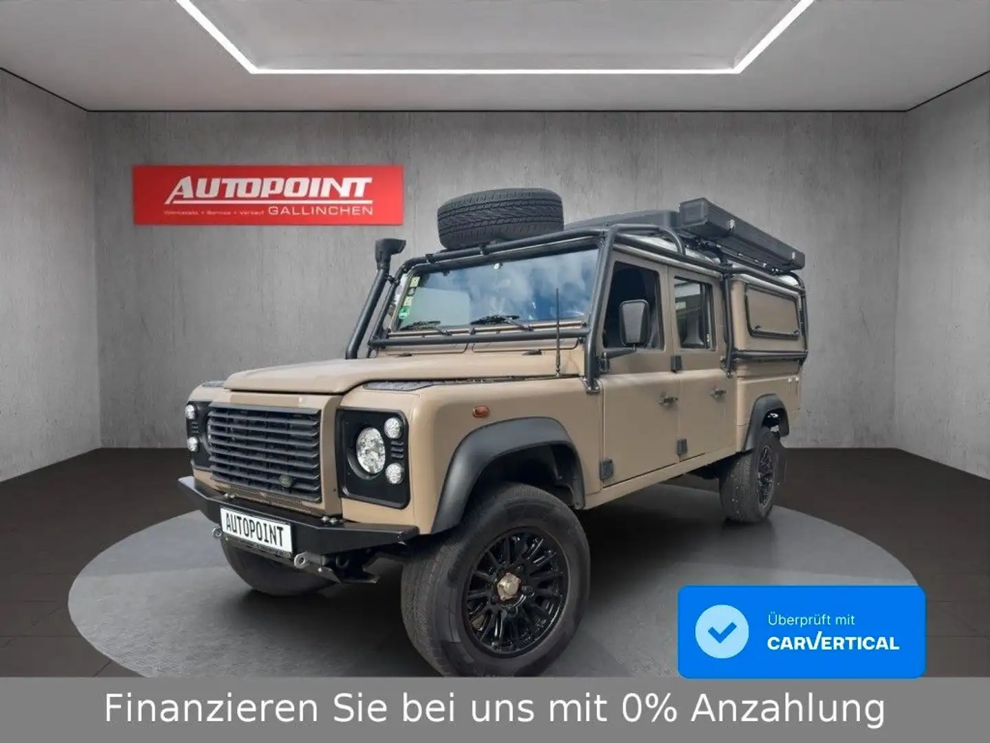 Land Rover Defender 130 S Crew Cab 270°Markise,Recarositze Braun - 1