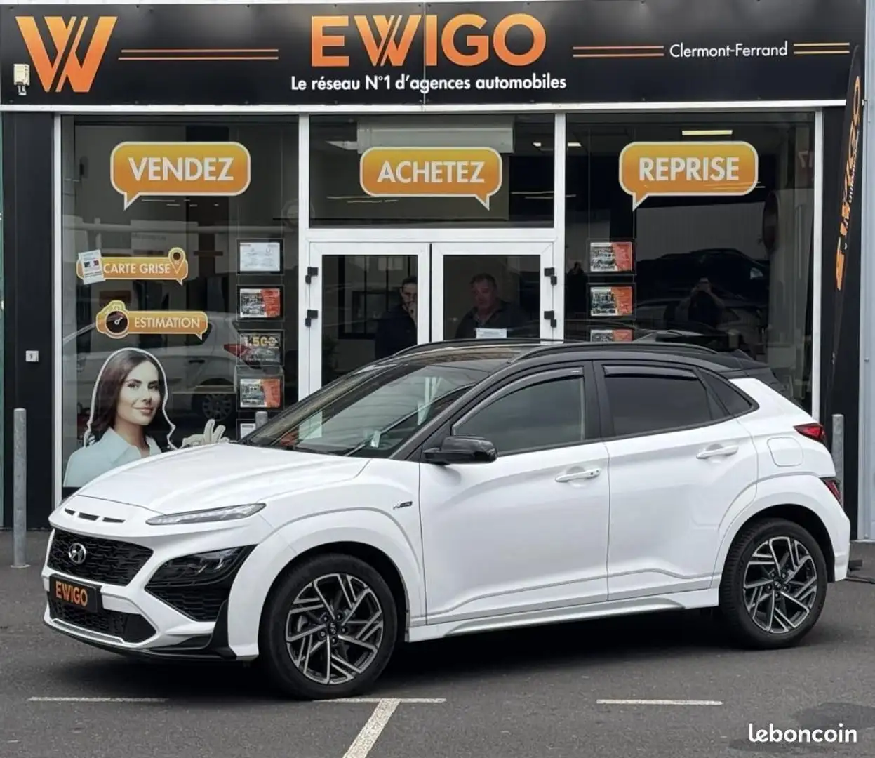 Hyundai KONA 1.0 T-GDI 120CH HYBRID 48VOLT MHEV N-LINE EXECUTIV Wit - 1