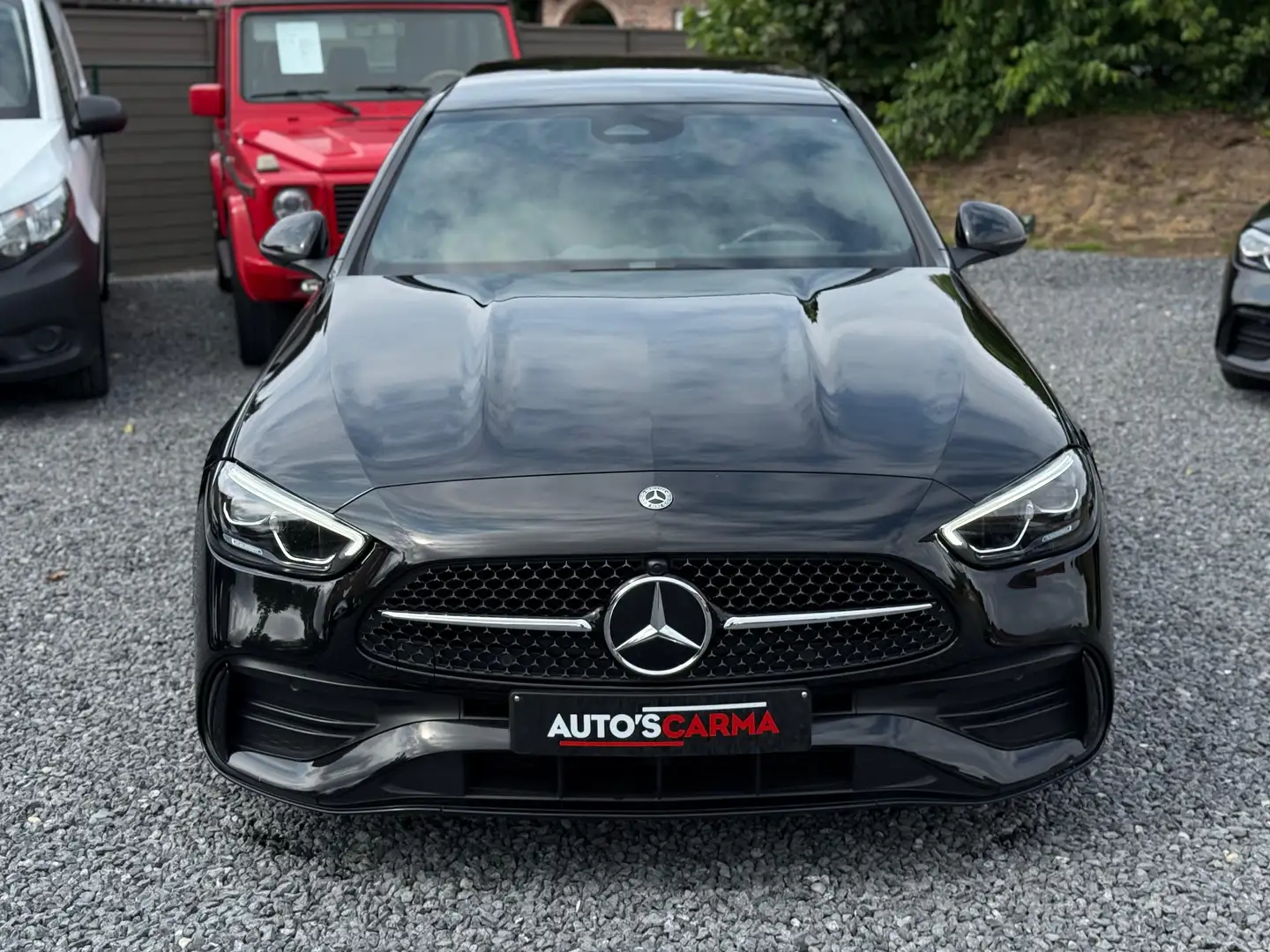 Mercedes-Benz C 180 AMG Pack Full Optie Sport Benzine BTW Pano Led * Noir - 2