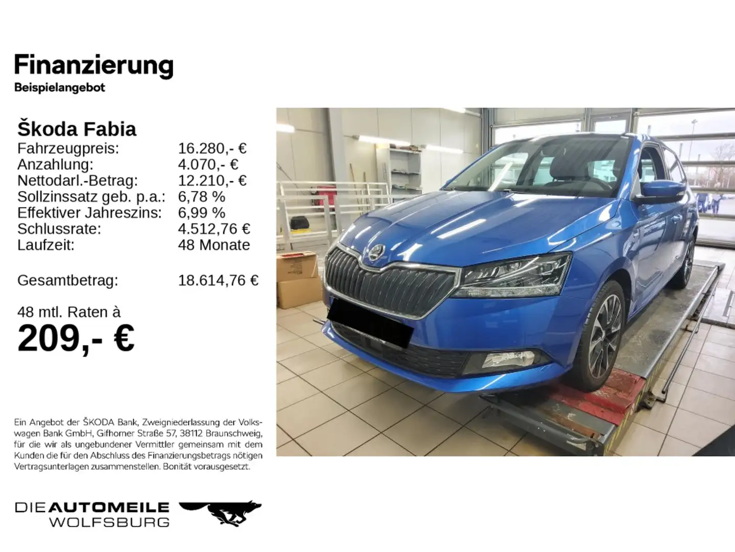 Skoda Fabia 1.0 TSI Drive 125 Best Of Pano/AHK/ACC Blau - 2