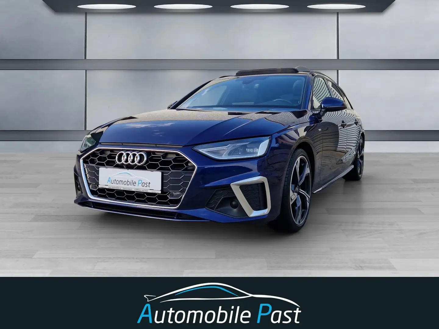 Audi A4 35 TDI 3x S-LINE, PANO*AHK*19ZOLL*B&O*Teilleder!!! Blau - 1