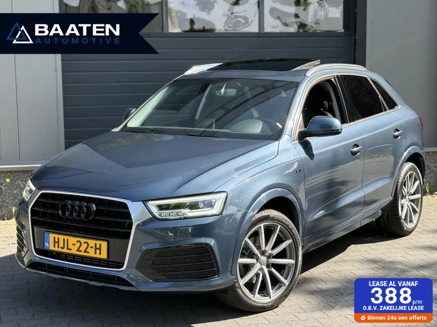 Audi Q3 2.0 TFSI 220 PK Quattro|1e eig.|S-line|Pano|19inch Blauw - 1