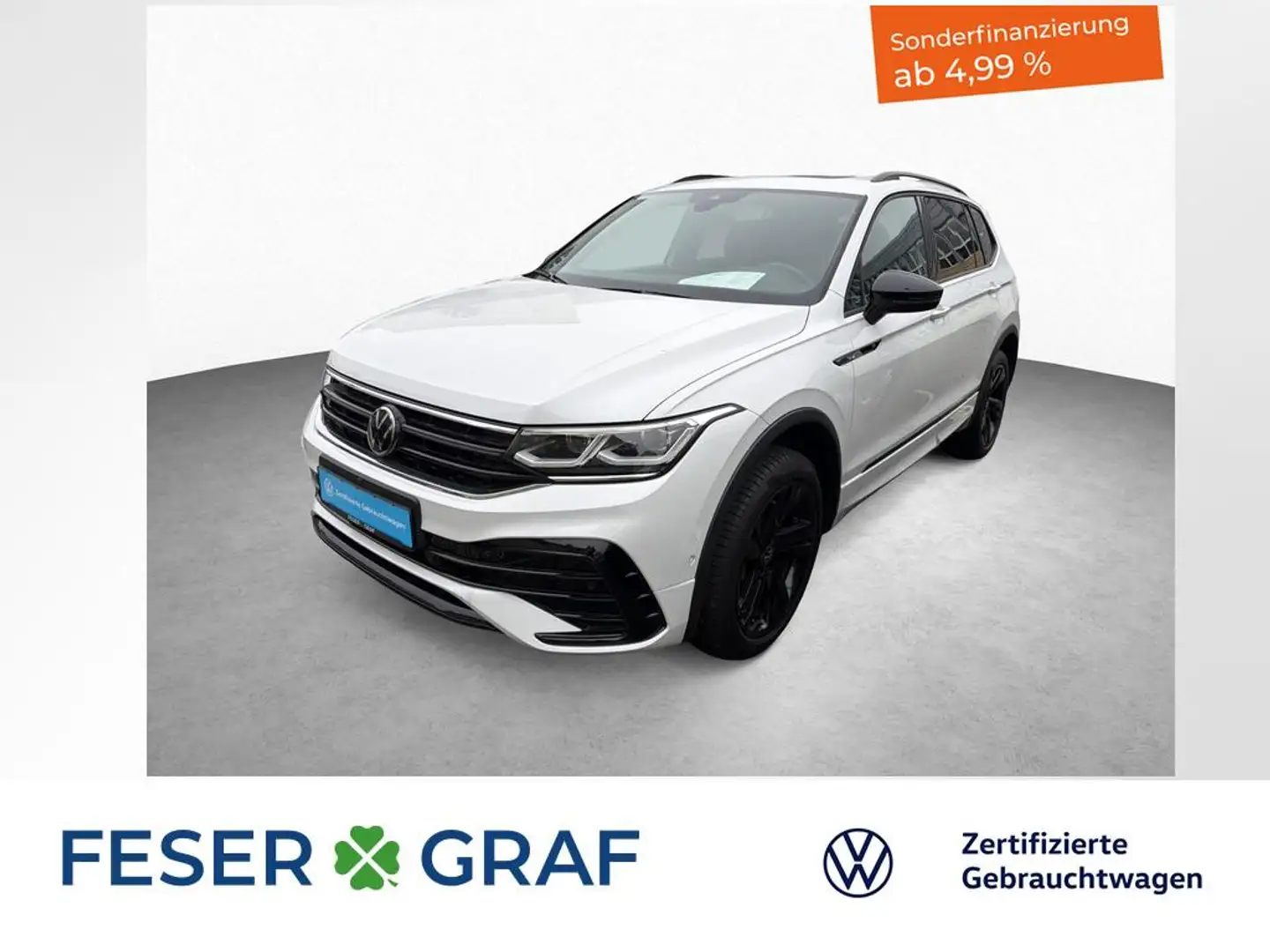 Volkswagen Tiguan Allspace R-Line 2.0 TDI 7-DSG 4MOTION PANO Weiß - 1