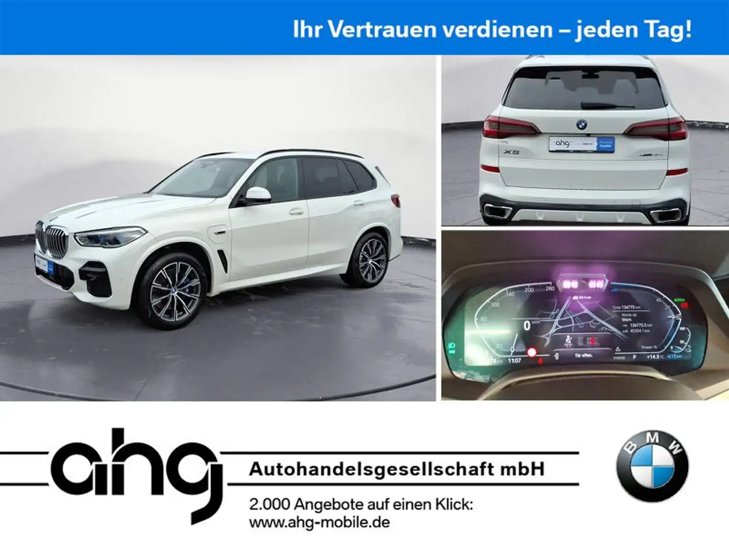 BMW X5 xDrive45e M Sportpaket Innovationsp. Head-Up Blanc - 1