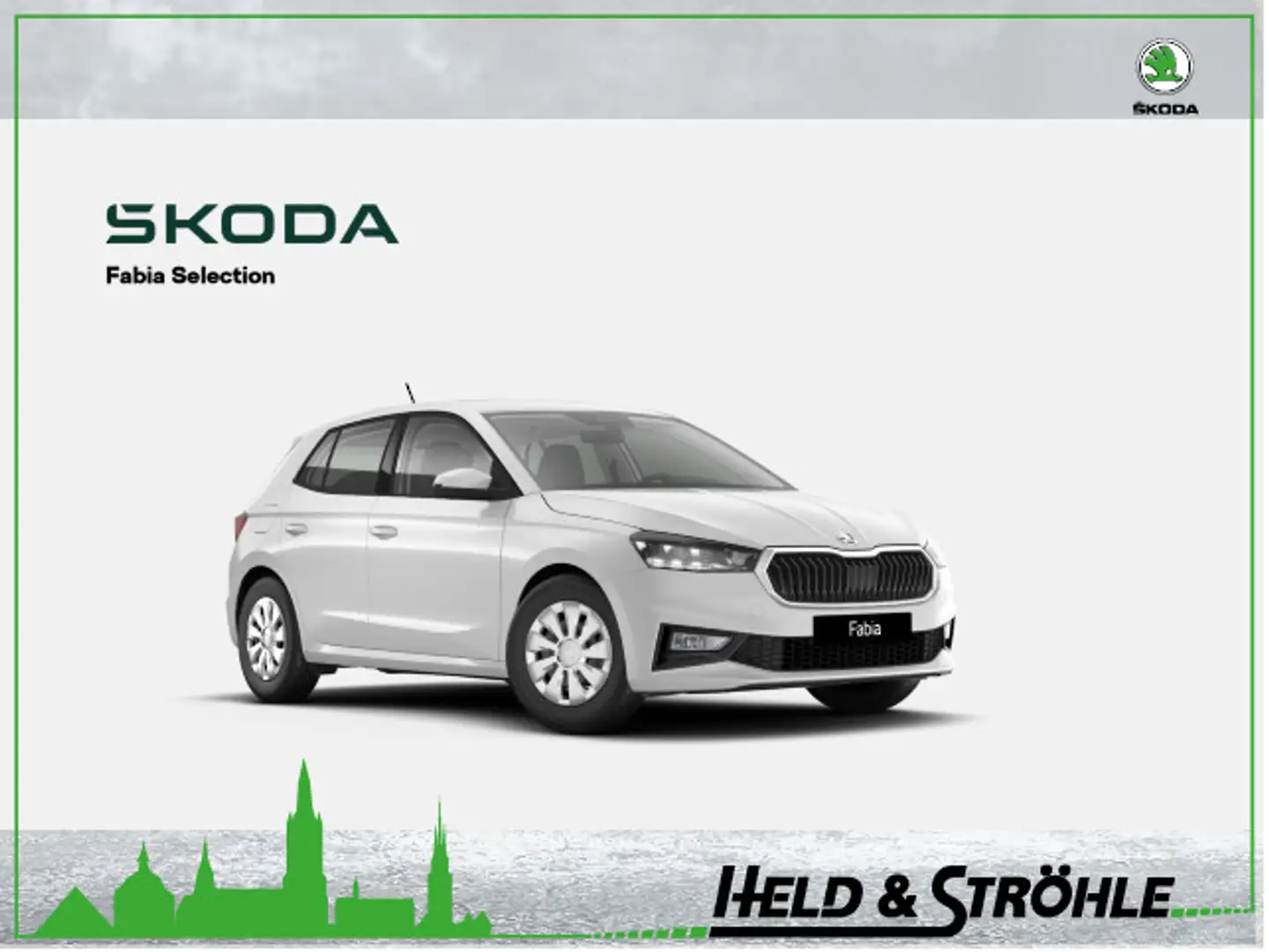 Skoda Fabia Selection 1.0 TSI KLIMAAUTOMATIK PDC SHZ Weiß - 1