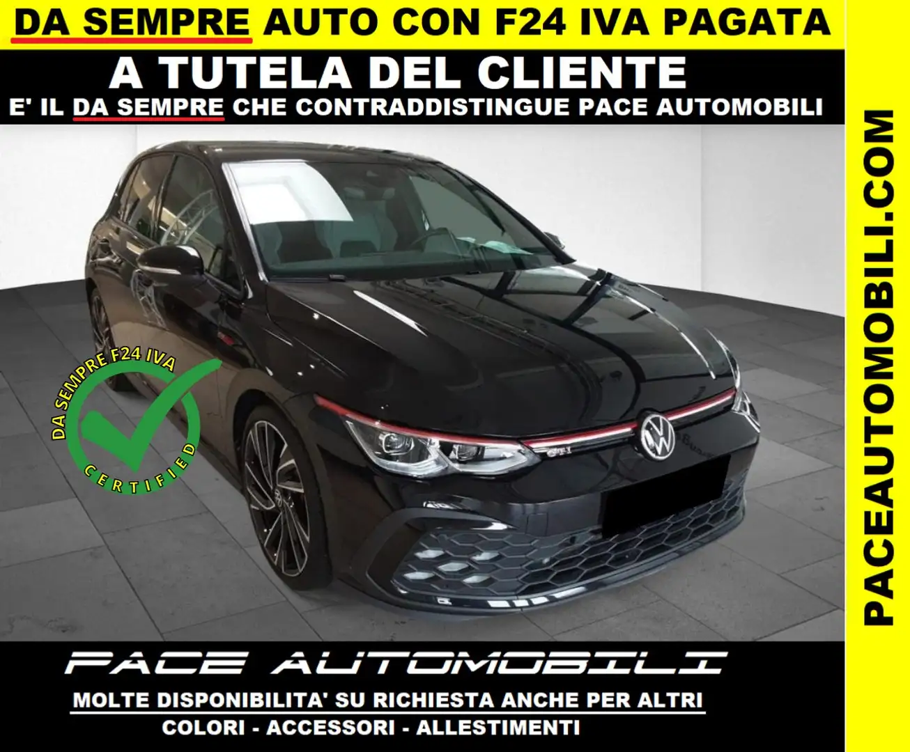 Volkswagen Golf GTI LED NAVI PDC PELLE KAMERA 19" APPLE CARPLAY F1 Noir - 1