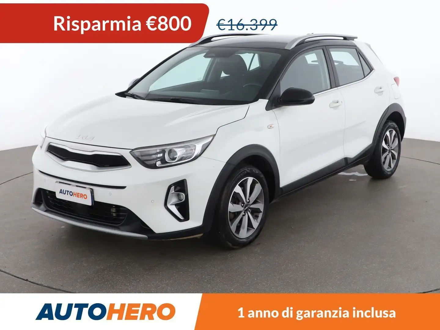 Kia Stonic 1.0 TGDI Mild-Hybrid Style 100 CV MHEV Bianco - 1