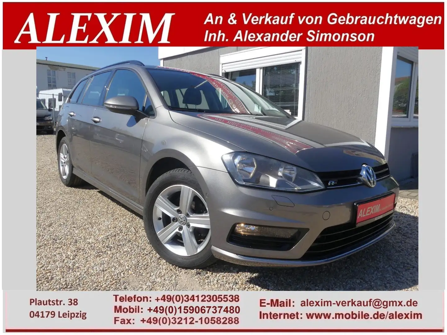 Volkswagen Golf 1.4TSi Variant/Comfortline/R-Line/Teilleder Grau - 1