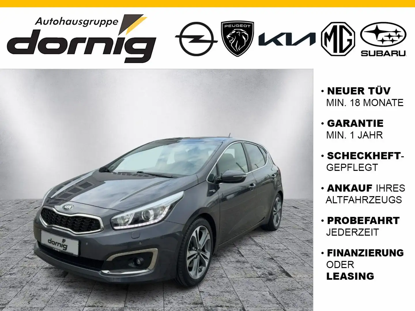 Kia Ceed / cee'd Ceed Platinum Ed.,Panoramadach,PDC Grau - 1