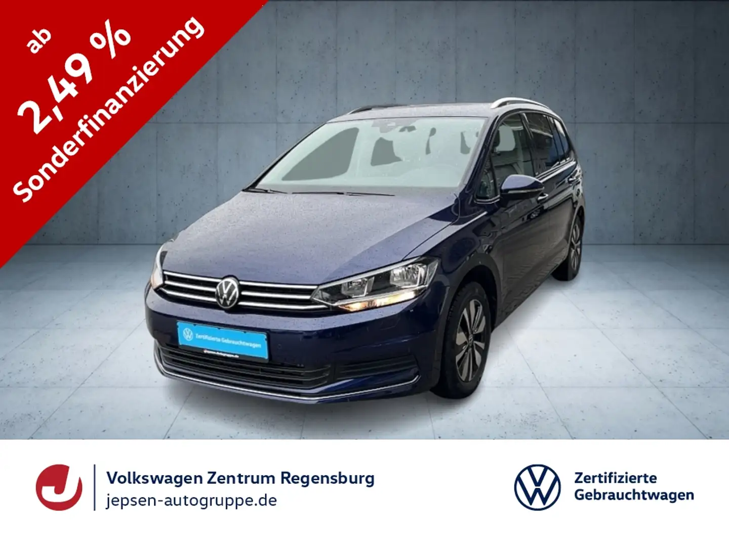 Volkswagen Touran MOVE 1.5 TSI 7-Sitzer ACC NAVI SHZ PDC Blau - 1