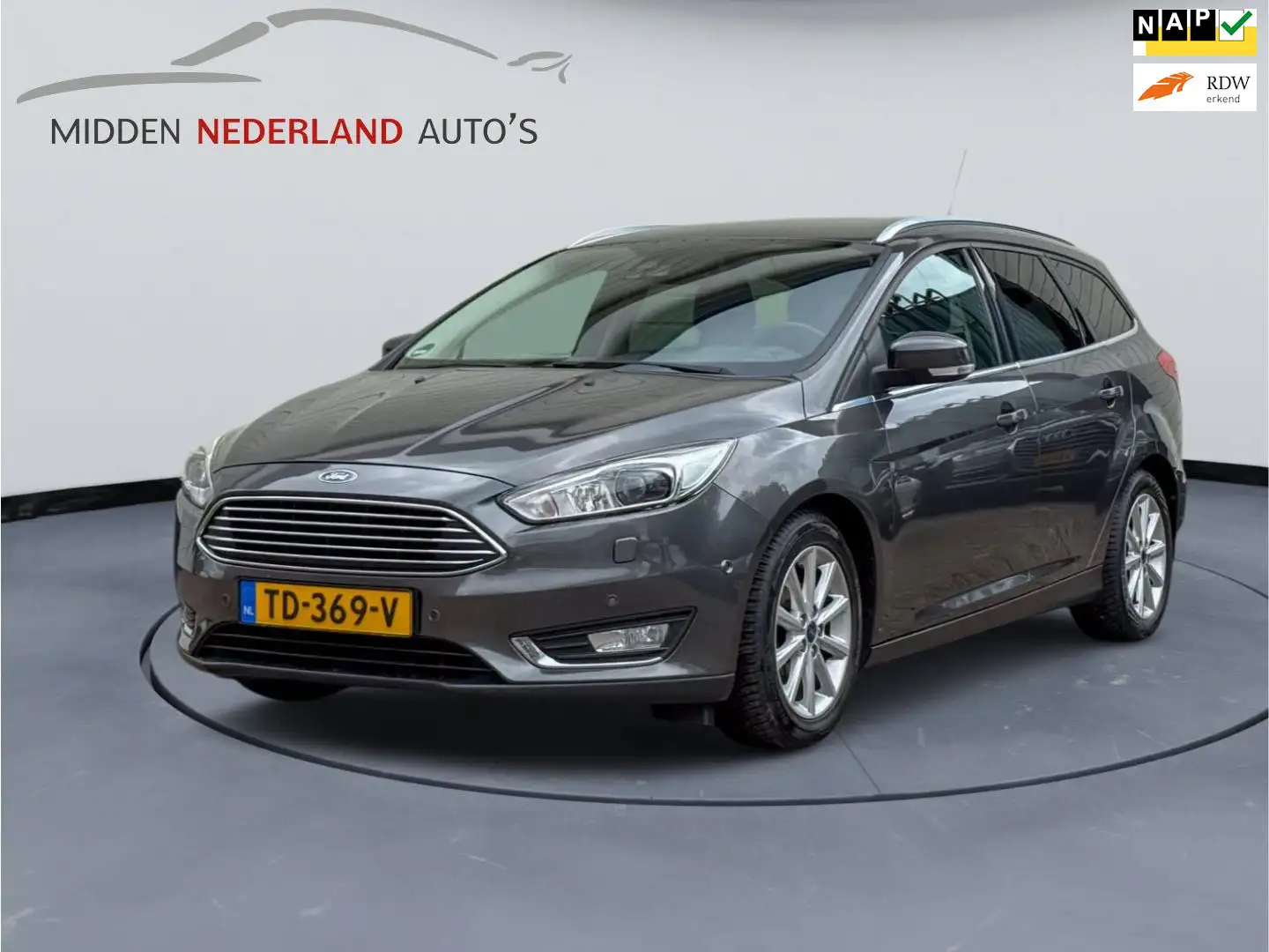 Ford Focus Wagon 1.0 Titanium Edition * PARKEER SENSOREN V&A Grigio - 1
