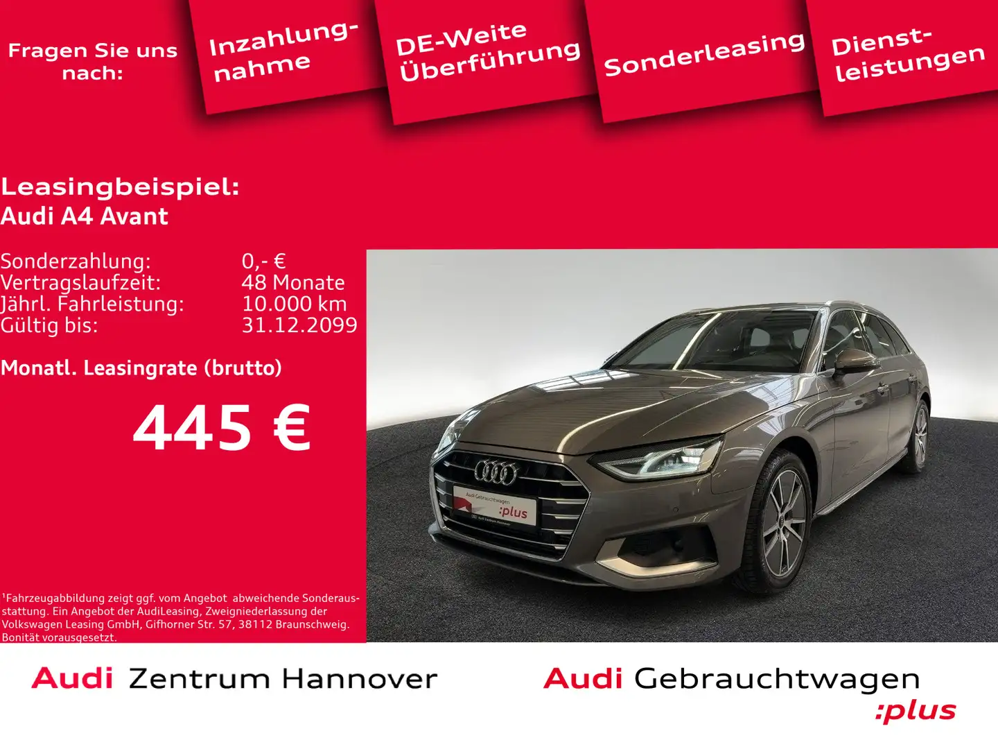 Audi A4 Advanced 35 TFSI ACC Kamera LED Navi vi Gris - 1