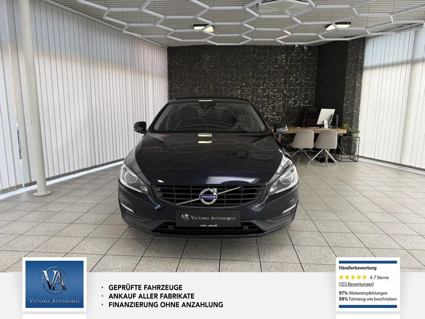 Volvo S60 Linje Business Teilleder* Tempomat* Scheckheft*Bi- Blau - 2