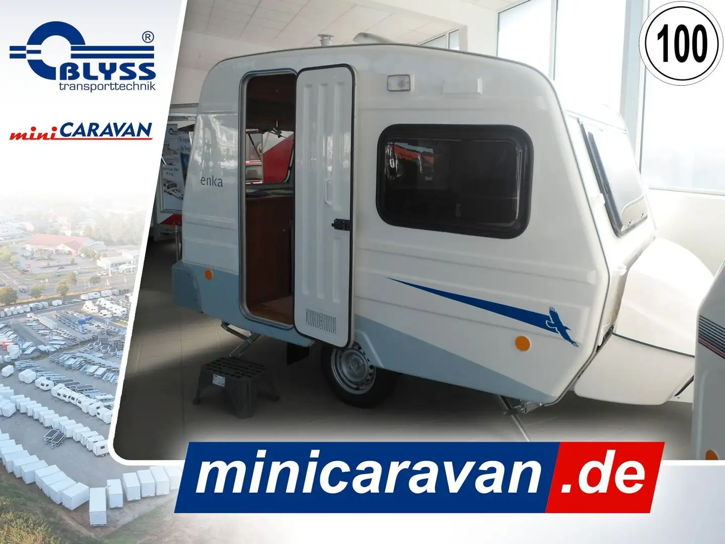 Niewiadow Wohnwagen N126NL, 1.000 kg, Heizung Weiß - 1