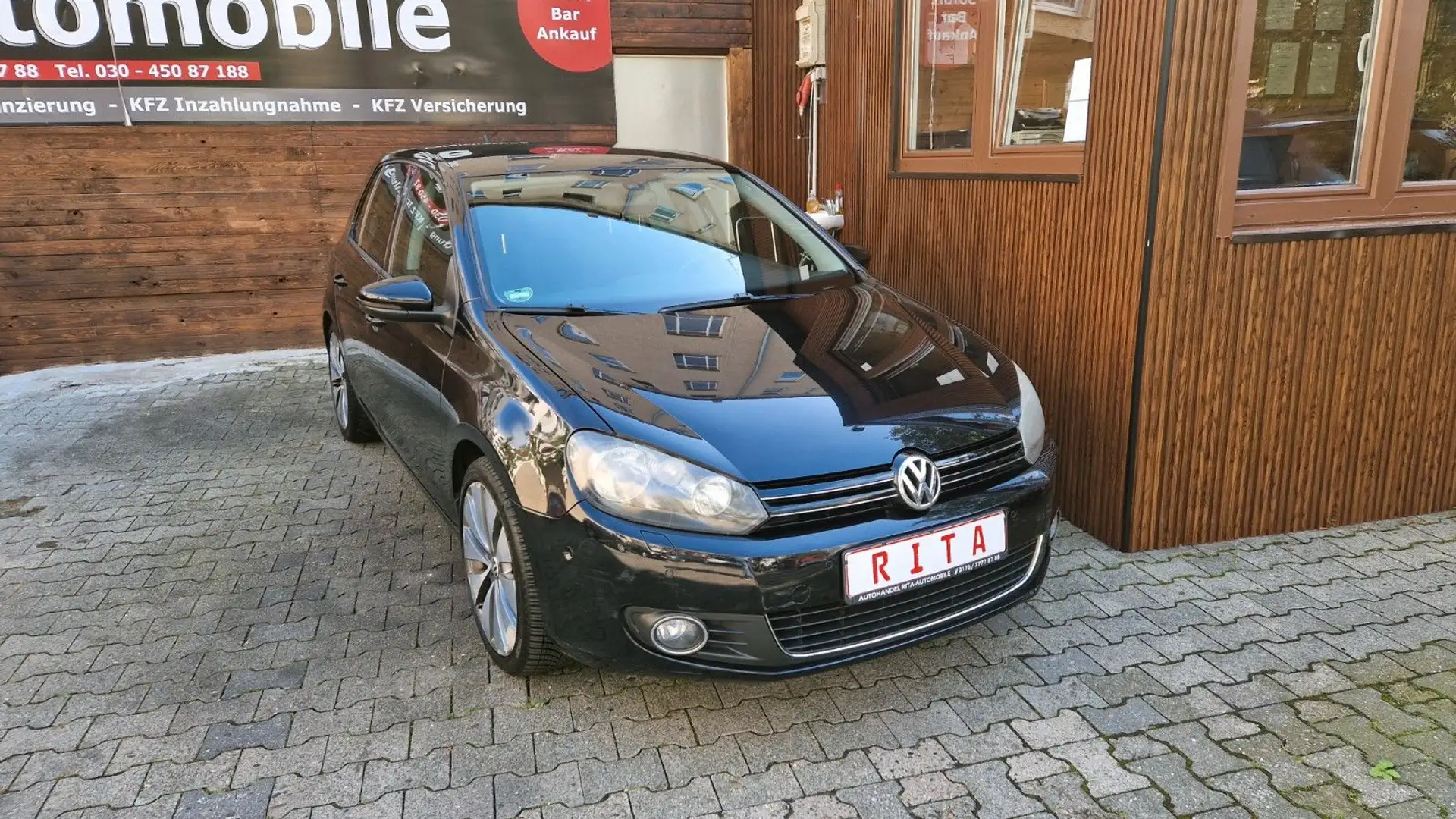 Volkswagen Golf VI Highline Automatik, SHZ, PDC, 2 Hand Zwart - 1