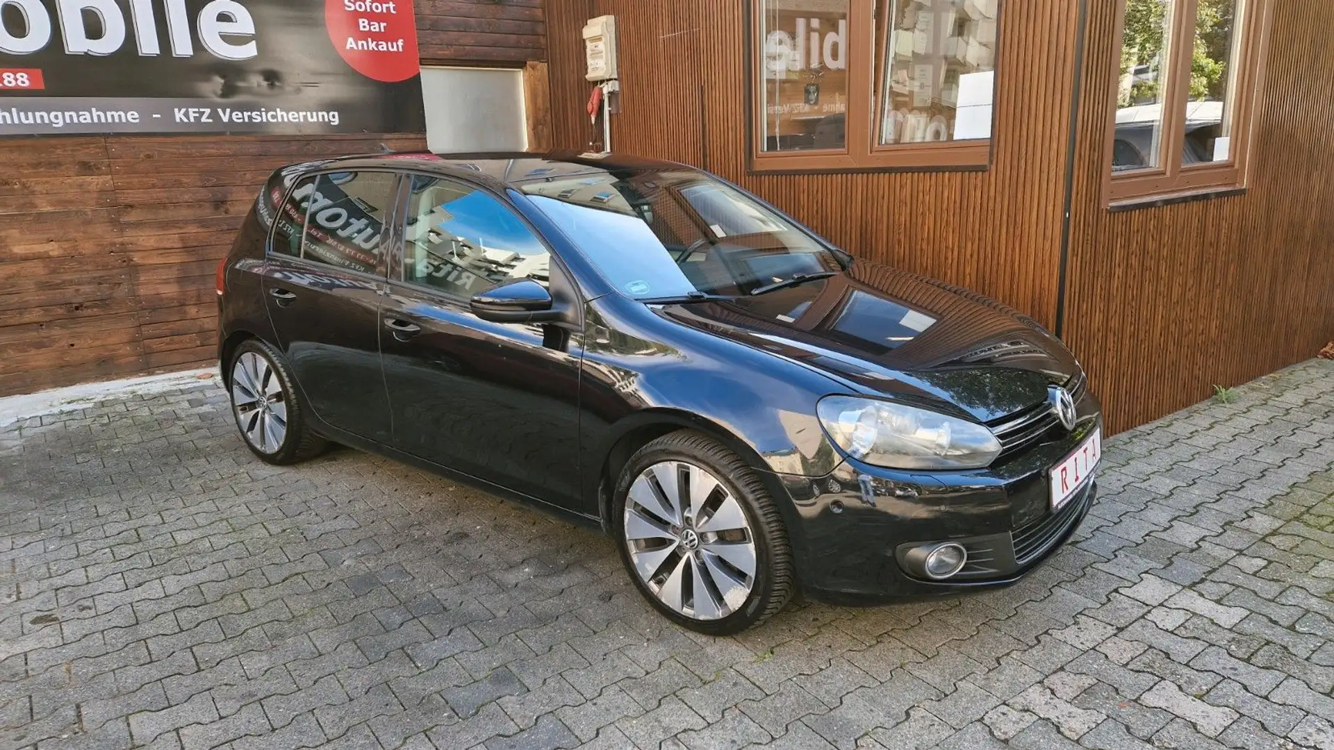 Volkswagen Golf VI Highline Automatik, SHZ, PDC, 2 Hand Zwart - 2
