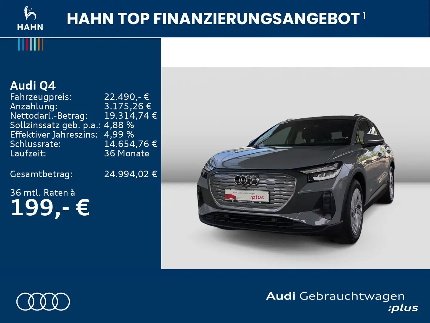 Audi Q4 e-tron 35 e-tron S-Trc Virtual Einparkh Klima Grau - 2