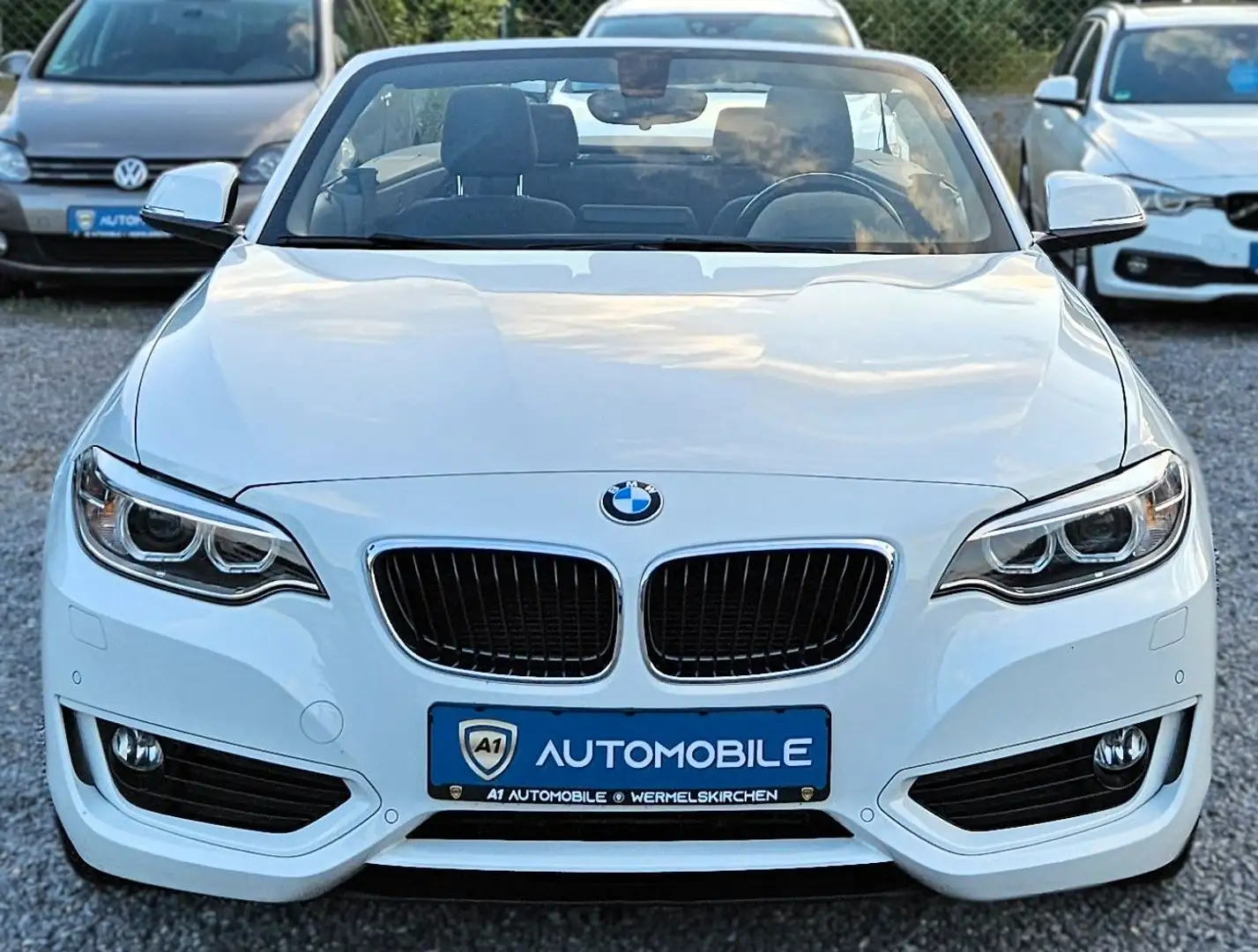BMW 218 d Cabrio°BI-XENON°NAVI-PROF°KEYLESS°AUTOM. Weiß - 2