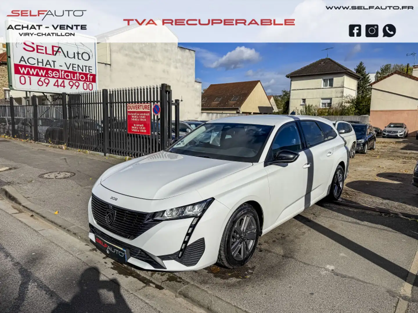 Peugeot 308 1.5 BLUEHDI 130CH S\u0026S ALLURE Blanc - 1