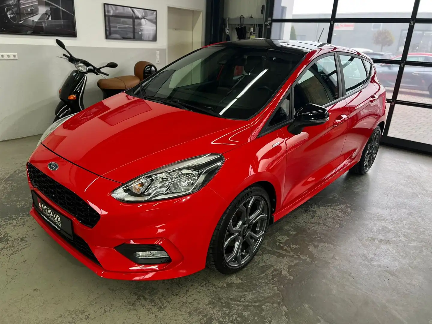 Ford Fiesta 1.0 ST-Line+5 Türen+Klima+CarPlay+Android Rot - 1