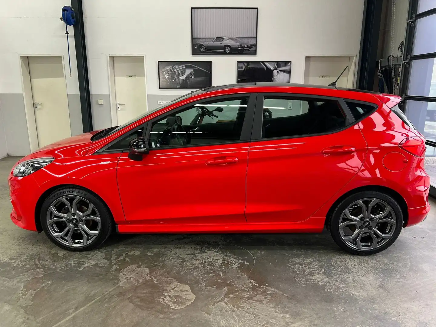 Ford Fiesta 1.0 ST-Line+5 Türen+Klima+CarPlay+Android Rot - 2