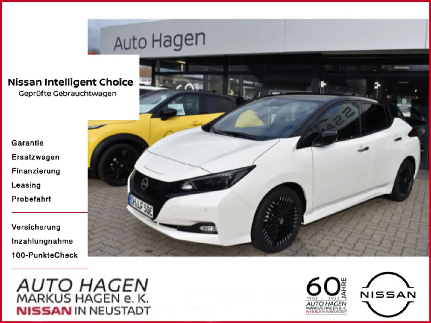 Nissan Leaf N-Connecta 40 kWh Reichweite 270 km (WLTP) Blanc - 1