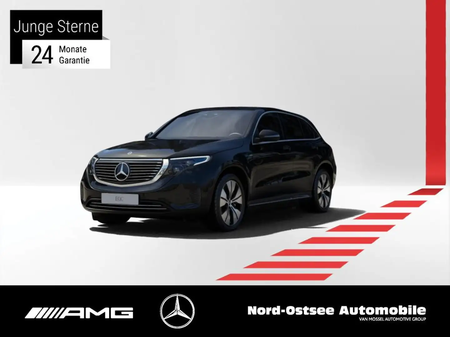 Mercedes-Benz EQC 400 4M PARKPAKET MULTIBEAM NAVI SITZHZ TEMP Noir - 1