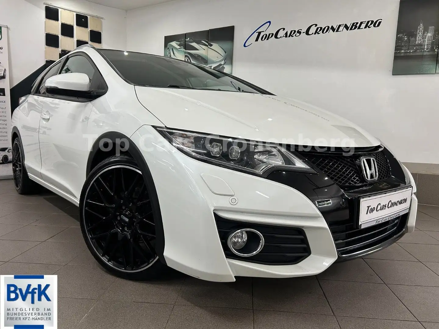 Honda Civic Kombi 1.8 i-VTEC Lifestyle*Auto.*Navi*LED Blanc - 1