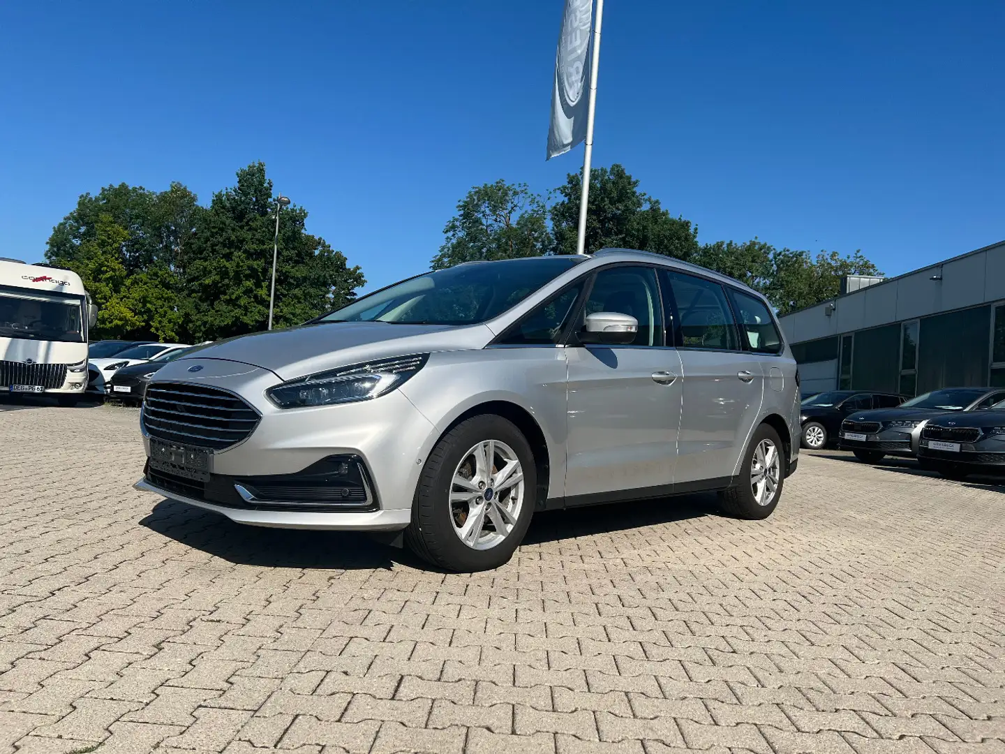Ford Galaxy 2.0 EcoBlue Titanium 7 Sitze LED AHK Navi Argent - 1