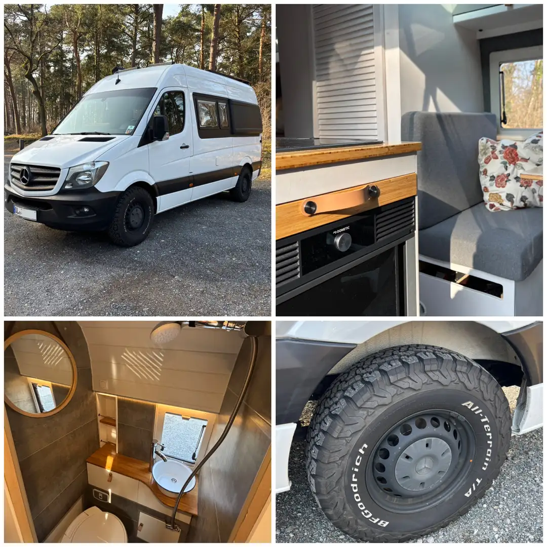 Mercedes-Benz Sprinter 314 CDI Camper Van Wohnmobil Offroad Autark 3,5T Weiß - 1