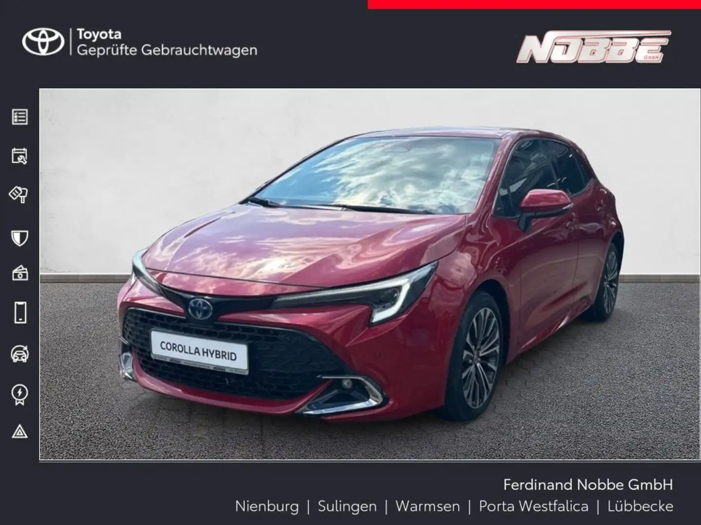 Toyota Corolla 1.8 Hybrid Team Deutschland Rood - 1