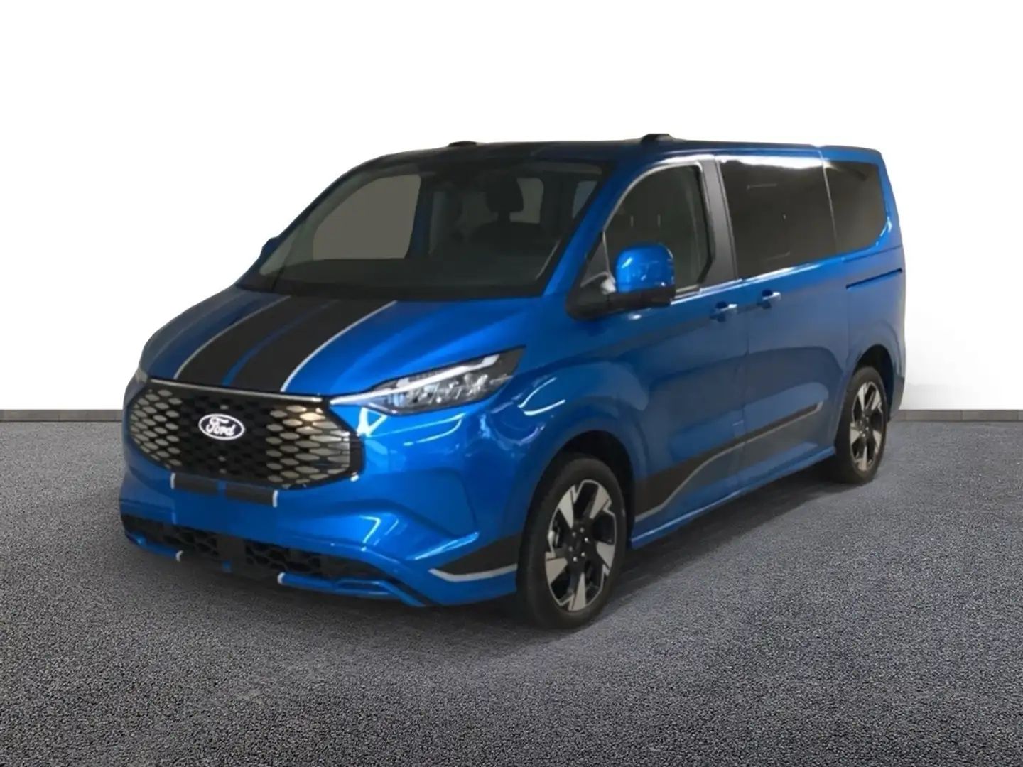 Ford Tourneo Custom SPORT 340 L1 BEV NAVI / AHK / PANORAMADACH / B+O S Blau - 2