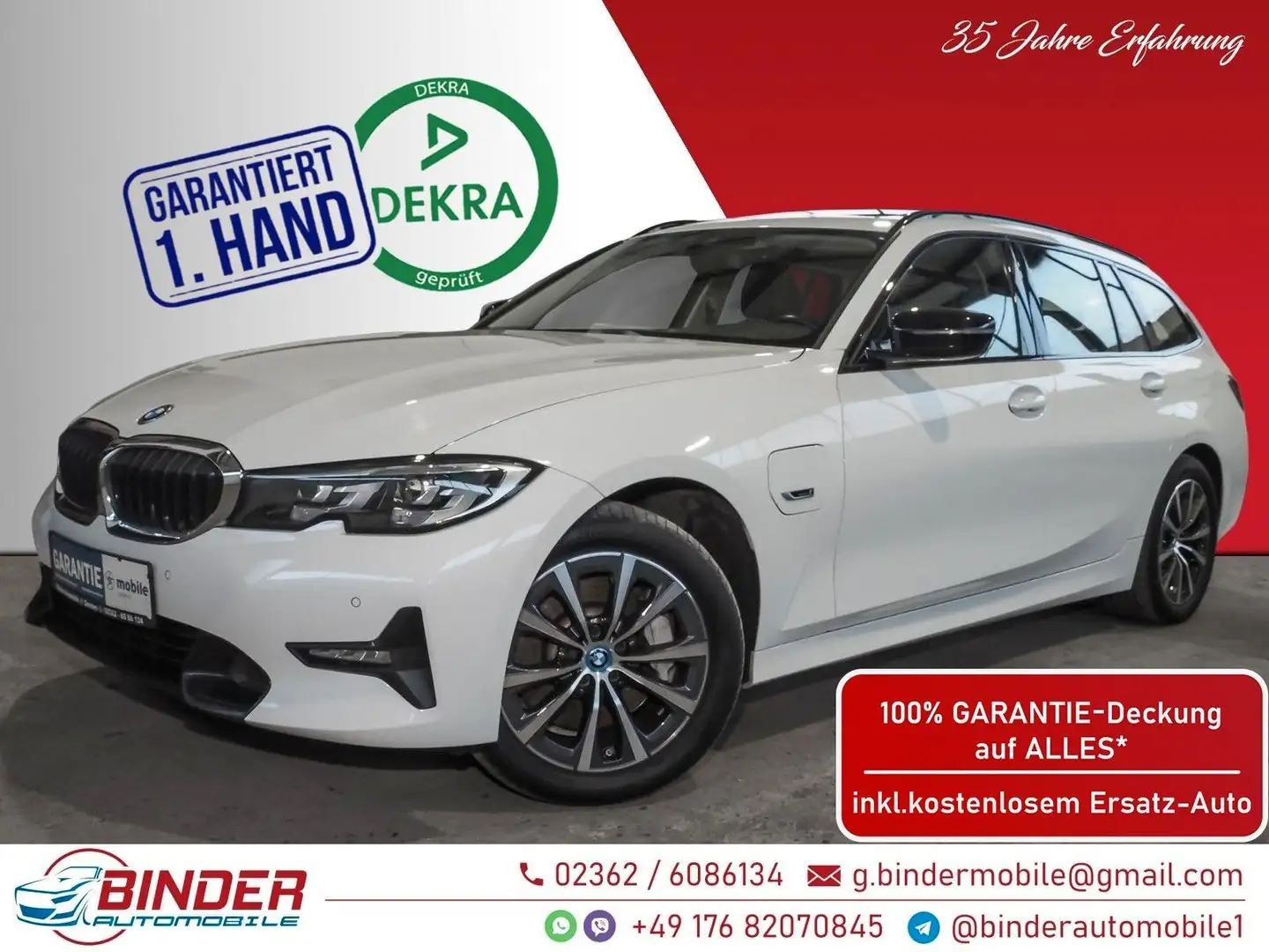 BMW 330 e xDrive SPORT LINE*8 x ALU*GARANTIE*TOP* Wit - 1