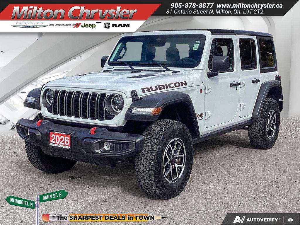 2026 Jeep Wrangler RUBICON| SAFETY GROUP| NAV| SUNRIDER TOP