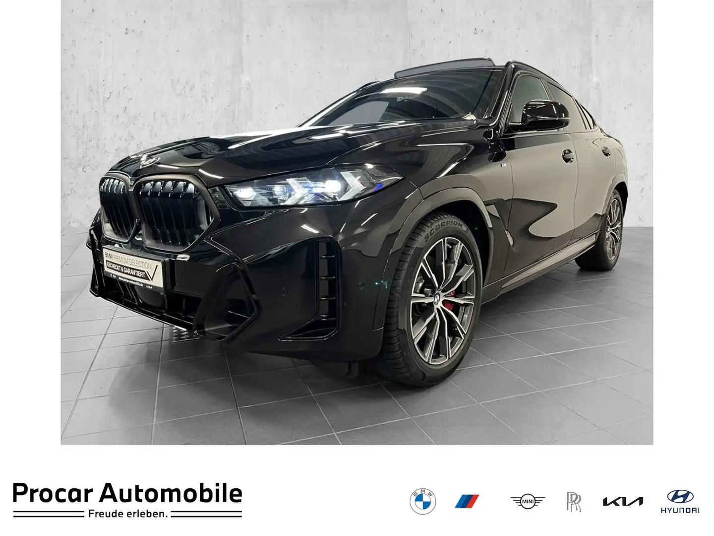 BMW X6 xDrive40d M Sport HUD PANO ACC AHK 360°KAM Noir - 1