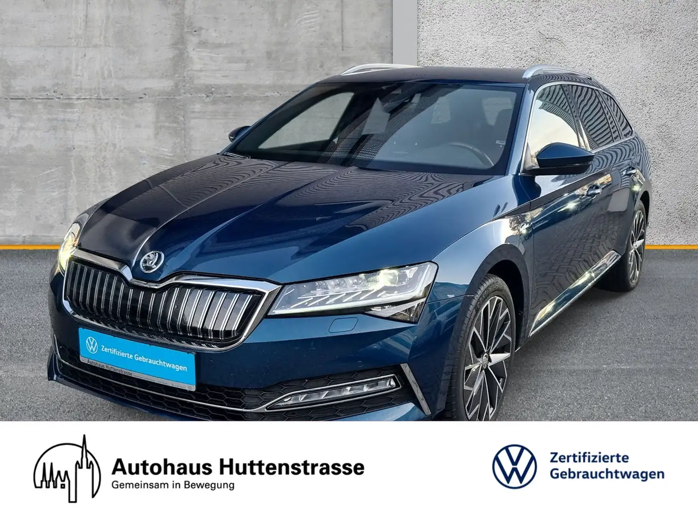 Skoda Superb Combi 1.4 iV L&K CANTON SITZLUFT STANDHZG AHK Blau - 1