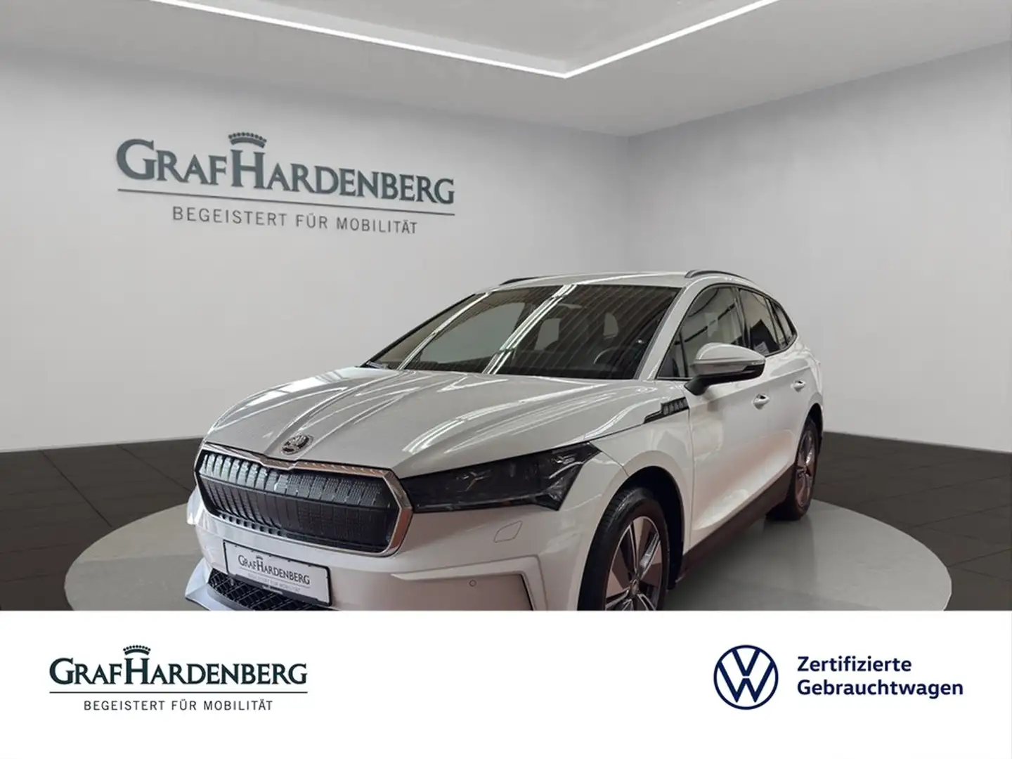 Skoda Enyaq iV60 Loft Navi AHK ACC Weiß - 1