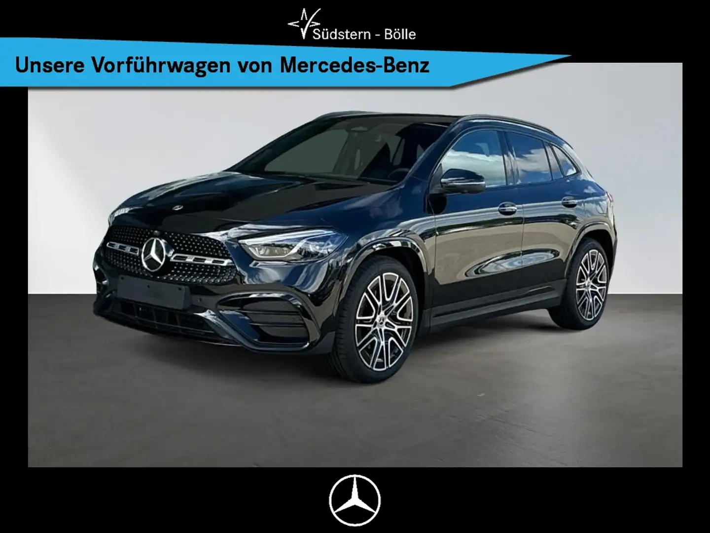 Mercedes-Benz GLA 180 +AMG+SHZ+DISTRO+AMBIENTE+AHK+360°KAM+PDC Noir - 1