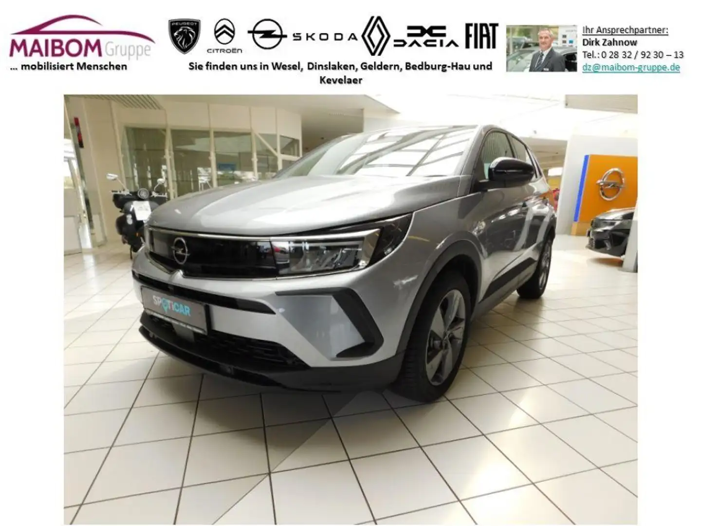 Opel Grandland 1.2 Enjoy+Allwetterreifen+AHK  abnehmb Argent - 1