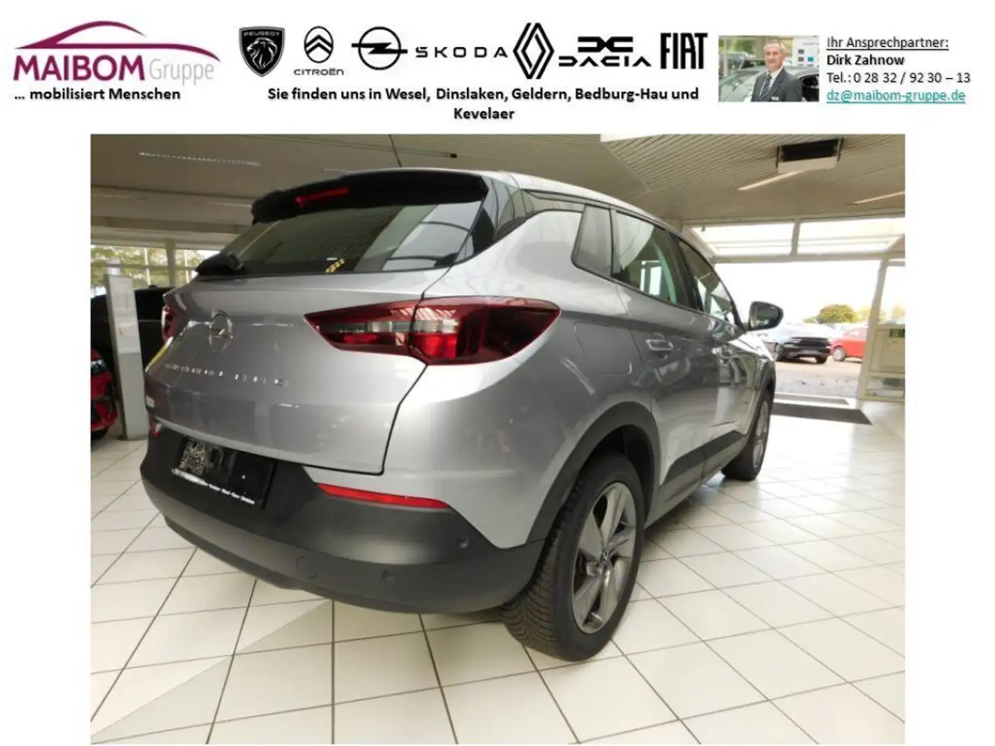 Opel Grandland 1.2 Enjoy+Allwetterreifen+AHK  abnehmb Argent - 2