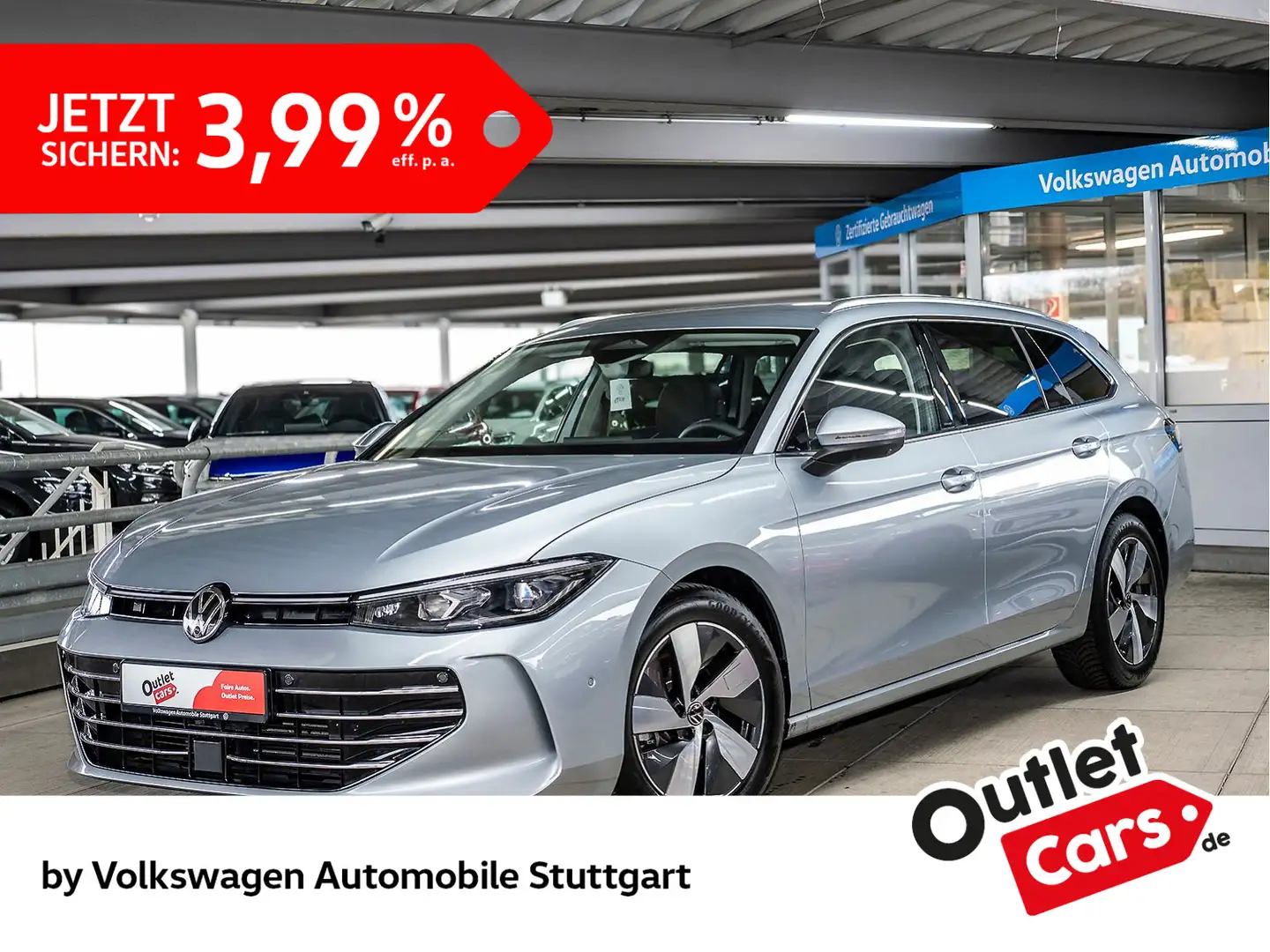 Volkswagen Passat Variant Elegance 2.0 TDI DSG Navi Kamera Silber - 1
