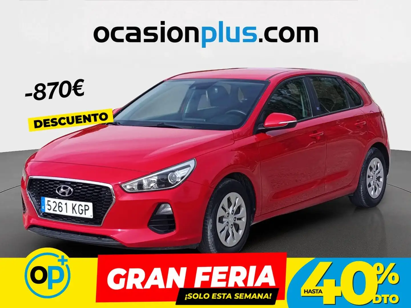 Hyundai i30 1.6CRDi Klass 95 Rojo - 1