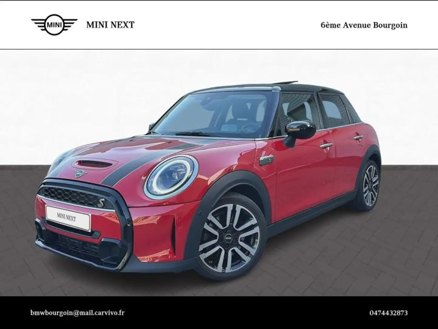MINI Cooper S Cooper S 178ch Edition Premium Plus BVA7 Rouge - 1